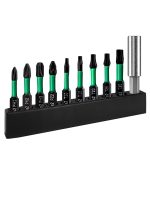 Drill Screwdriver Bit Set, 10 PCS S2 Steel Drill Bit Set, Magnetic Tips for Impact Driver with PH, PZ & Star Head Tips, 1/4" Hex Shank for Power Tools, Home Projects & DIY