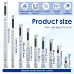 18Pcs High Magnetic Screwdriver Drill Bit Set, Impact Resistant Non Slip Bit, Strong Magnetic Durability Screwdriver Bits for Electric Screwdrivers Rusted Screws, 25 50 65 70 75 90 100 120 150mm - Image 2